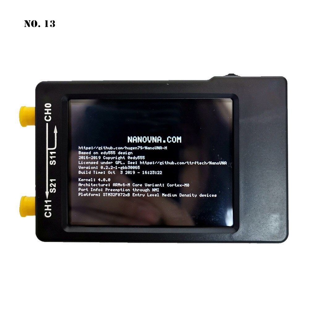 NanoVNA-H Antenna Network Analyzer 50KHz-1.5GHz Frequency Short Wave Vector Analyzer MF/HF/VHF/UHF 2.8" Digital LCD Touch Screen