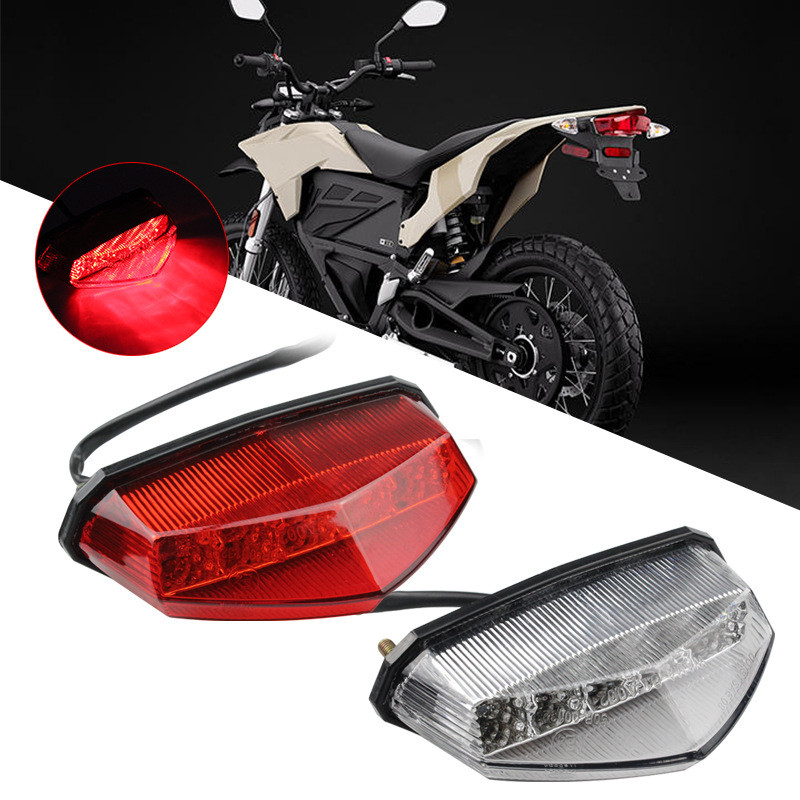 Luz trasera modificada para motocicleta, luz LED de advertencia de freno para vehículo eléctrico, guardabarros pequeño, 1 piezas, novedad de 2023