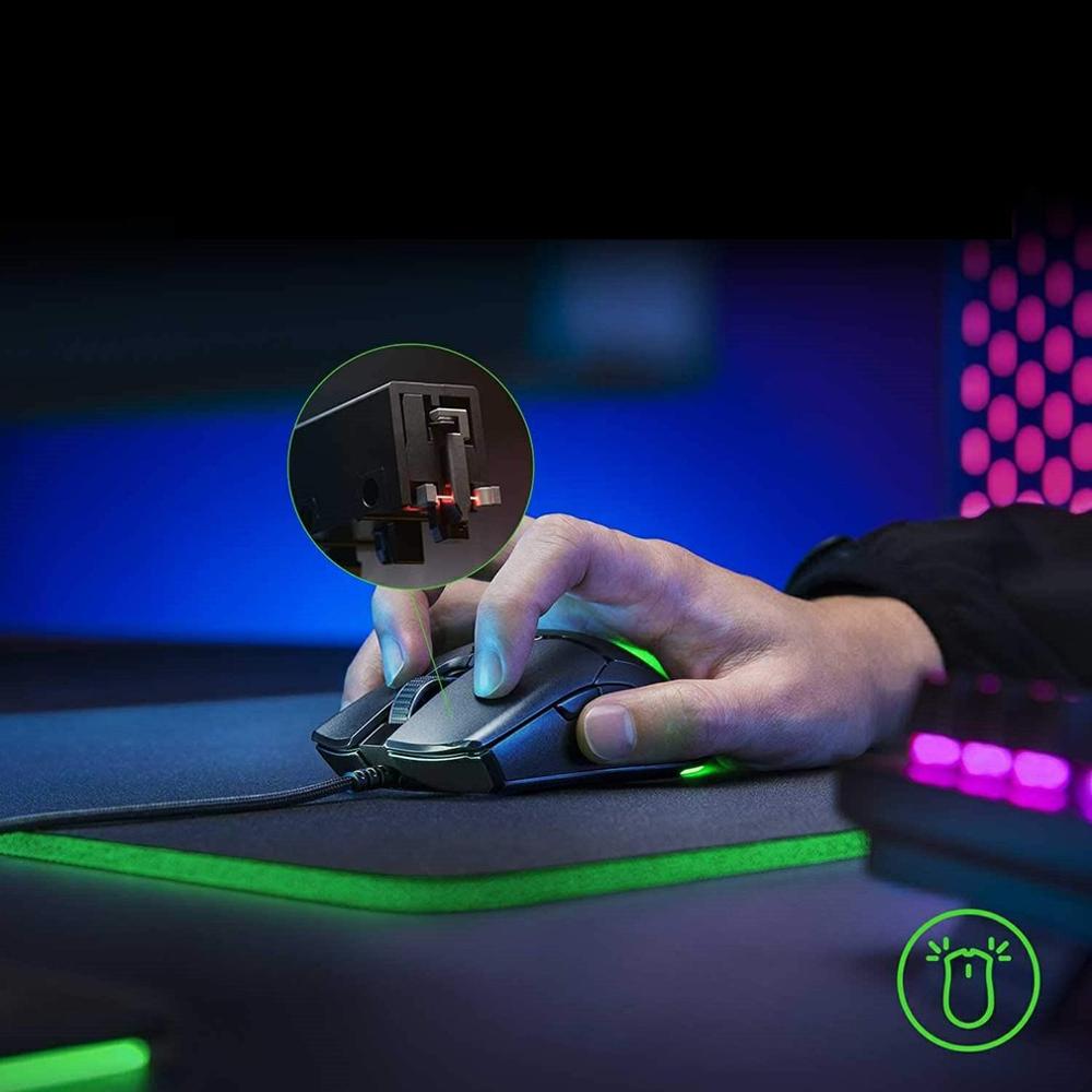 Cool Black Viper Mini Edition Optical Computer Cf Wired Gaming Mouse Desktop Lightweight Ptfe Mouse 118.3*56.1*38.3mm