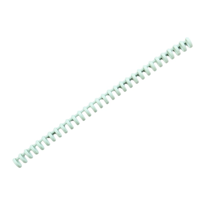 J6PA 30-Ring Binding Comb Colorful Binder Ring Aperture 0.59&#39;&#39; Length 11&#39;&#39; Fit for A6 6-ring A5 20-ring B5 26-ring A4 30-ring: Green