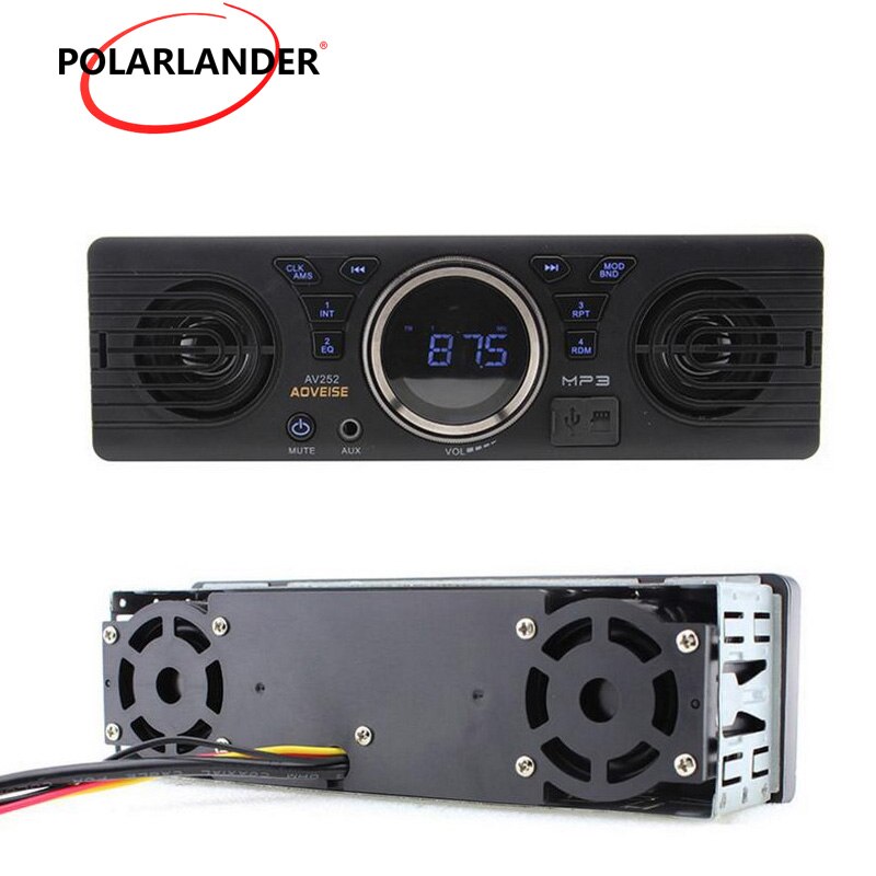 AV252 Gebaut-in 2 Lautsprecher Auto Radio 1 Lärm Bluetooth Handfree FM USB SD AUX in Audio- Stereo in Bindestrich MP3 Spieler 12V