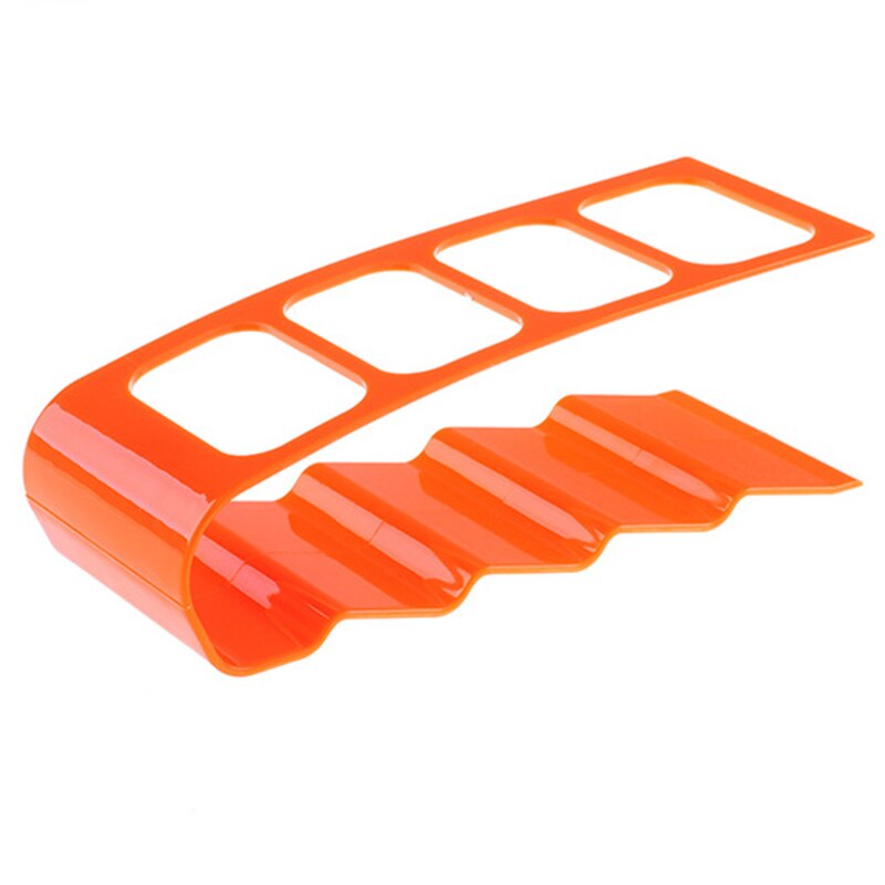 1PC TV DVD Step Practical Four Remote Control Frame Plastic Remote Control Bracket Mobile Phone Holder Stand Rack Up To 4: Orange