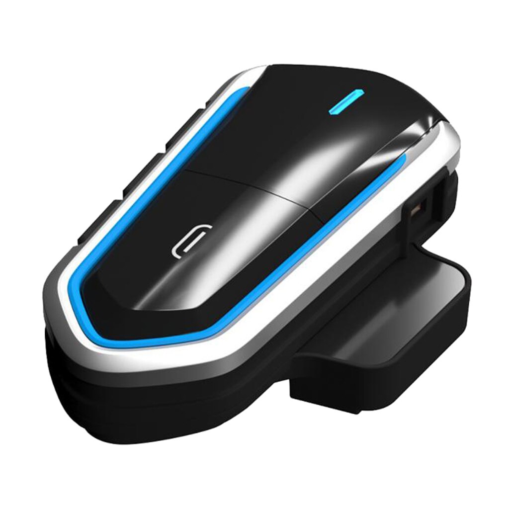 OBEST Bluetooth intercom voor motorfiets, Mesh 3.0, ondersteuning voor 6 groeps-intercomsystemen binnen 1000 m, muziek delen, intercominstallatie, voor fietsen, skiën