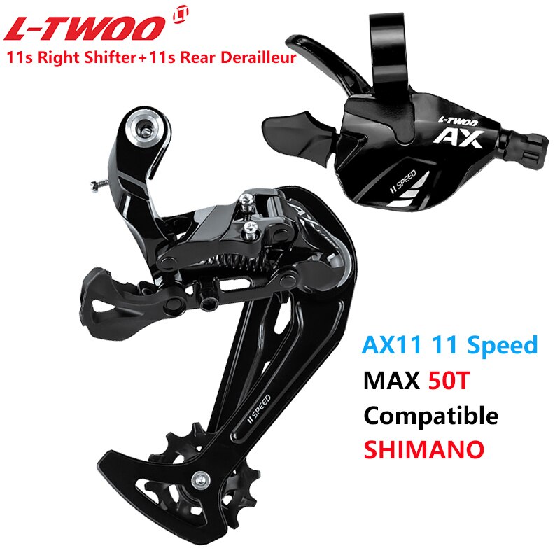 LTWOO AX 1x11 vitesses, ensemble de vitesses, levier de déclenchement + dérailleur arrière SGS pour vtt 42T 46T 50T 52T 11v, commutateur Compatible SHIMANO sram: AX 11S Groupset