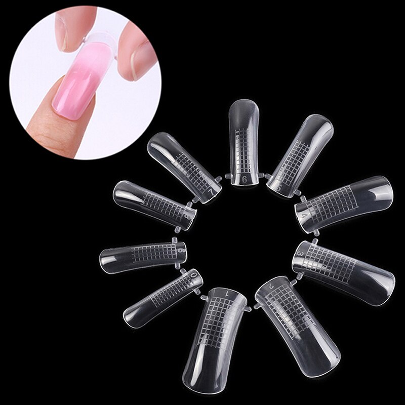 Molde de construcción rápida para uñas, herramienta de Gel para uñas de doble extensión de forma, UV, 20 piezas