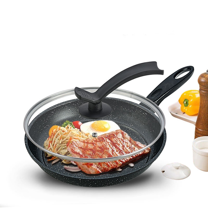 Poêle en pierre Maifan poêle antiadhésive poêle domestique sans fumée grasse poêle à crêpes cuisinière à Induction cuisinière à gaz universelle