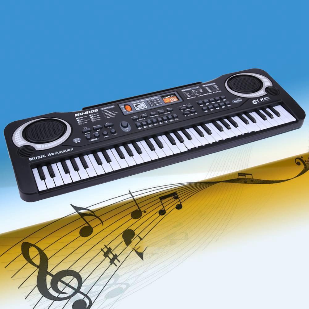 61 tangenter digital musik elektronisk keyboard tangentbord elpiano barn, us plug