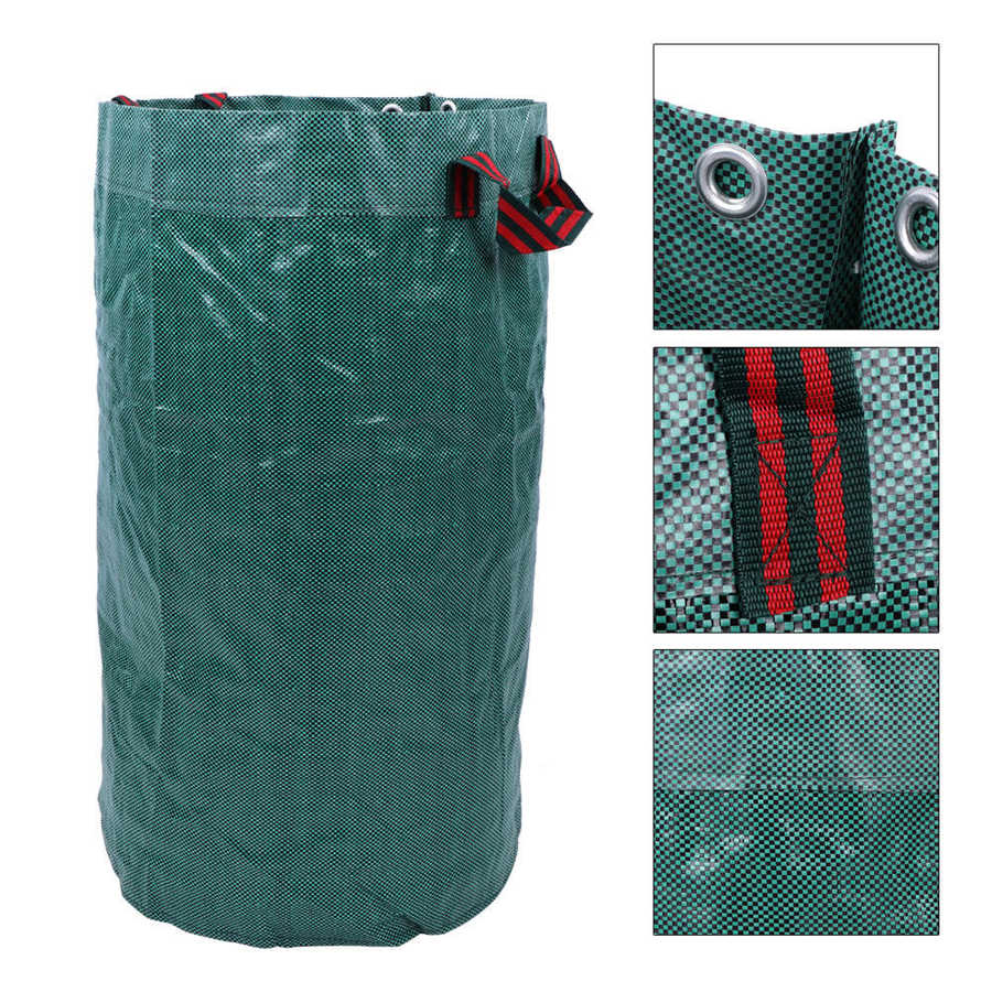 Miljø 2 stk 120l grønne stor kapacitet have parker blomster planter blade opbevaring affaldspose tilbehør 45 x 76cm mørk