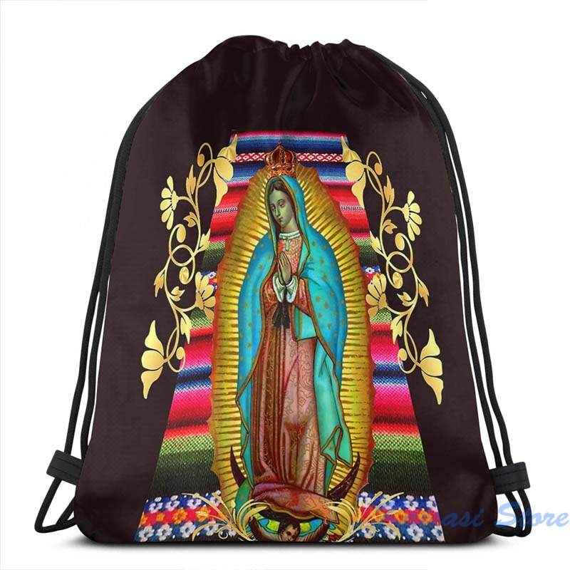 vår dame av guadalupe jomfru mary zarape 08 usb lade ryggsekk menn skolesekker kvinner bag reise laptop bag: Snorveske