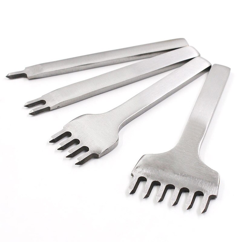 DIY Leather Craft Tools 3/4/5/6mm Spacing Punch Tool For Leather Hole Punches Tool Lacing Stitching Sewing