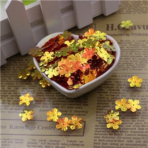 100p 13mm lantejoulas soltas forma de flor pvc lantejoulas diy vestido acessórios de roupas costura enfeite vestuário artesanato atacado: Black