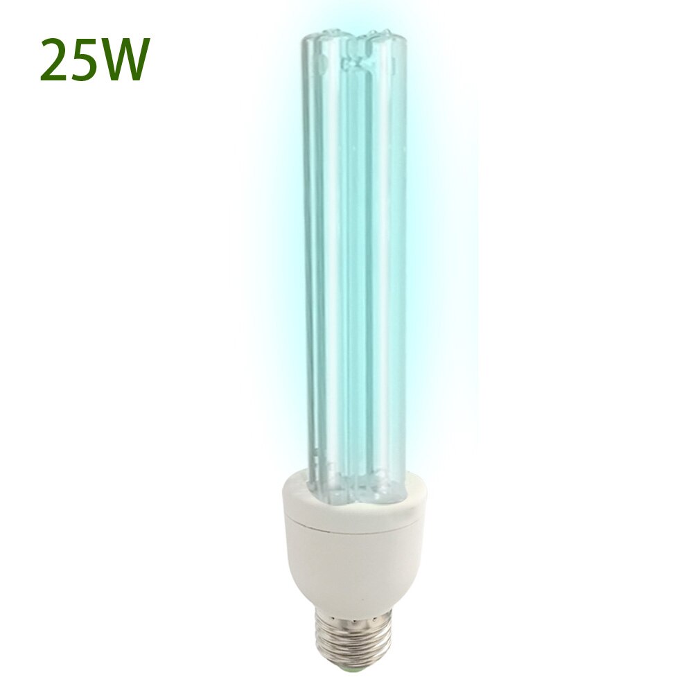 15w 25w UVC Sterilization Germicidal Bulb 110v 220v E27 E26 UV Lamp Clean Quartz Light With Timer remoter for 20m² 30m² Room: 25W / 110V