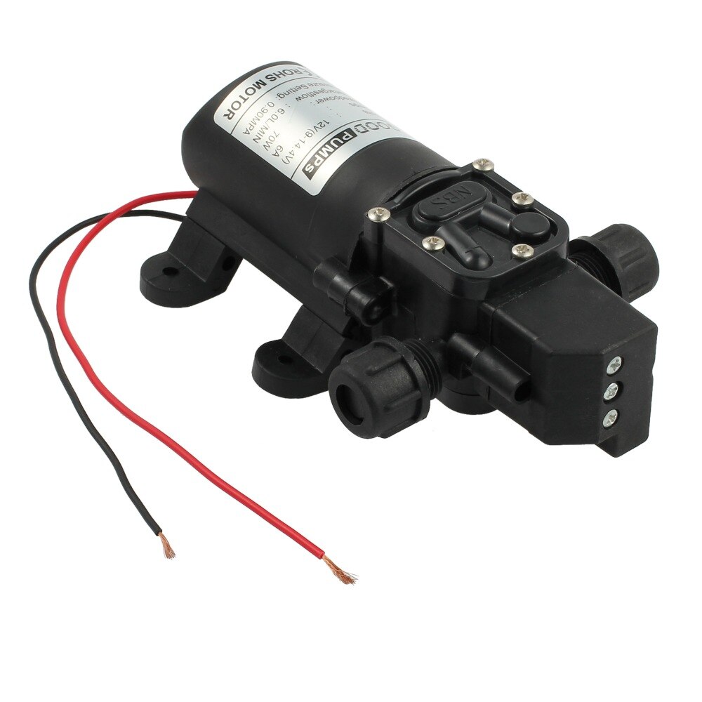 AUTOUTLET Water Pump DC 12V High Pressure for Micro Diaphragm Automatic Switch 6L/min For Marine Yachting Boat Caravan Vehicle