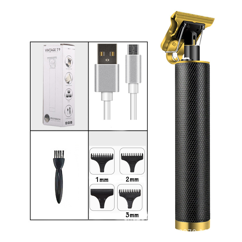 Cortadora de pelo para hombre, máquina de afeitar clásica, recargable, estilo de corte de pelo,: Style A