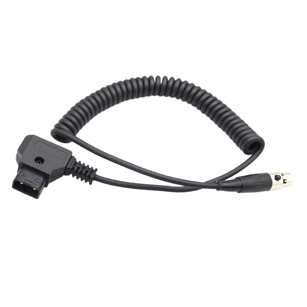 Adaptateur de câble d&#39;alimentation spiralé d-tap à 4 broches Mini XLR, connecteur pour moniteur