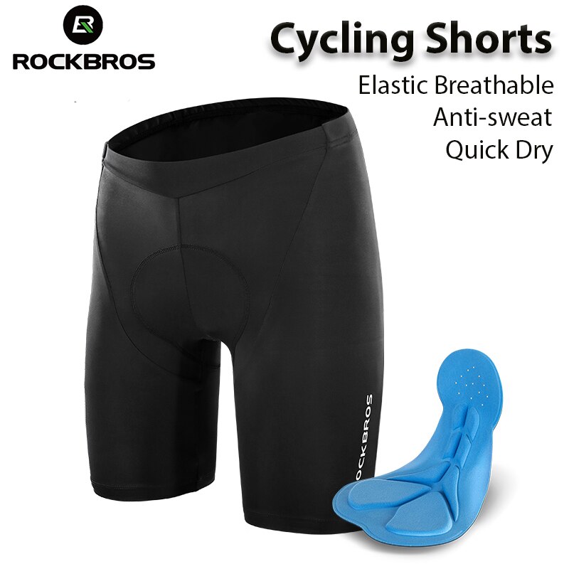 ROCKBROS pantaloncini da ciclismo estivi 3D elastico traspirante anti-sudore assorbimento degli urti ad asciugatura rapida MTB pantaloni da equitazione per biciclette uomo donna