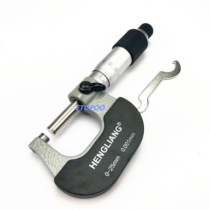 0-25mm x 0.001mm micrometer micron outside micrometer thickness measure gauge