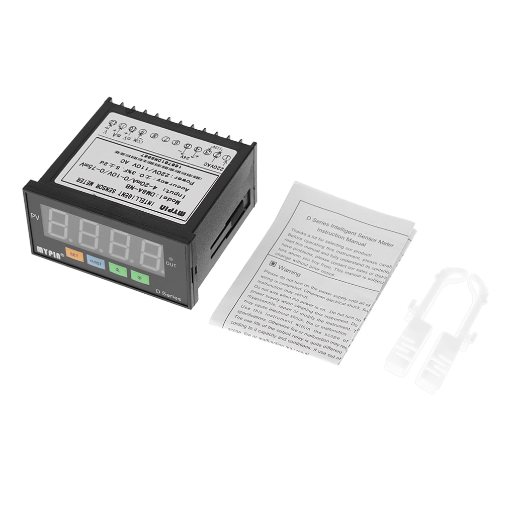 Digital Sensor Meter Multi-functional Intelligent LED Display 0-75mV/4-20mA/0-10V Input Pressure Transmitters