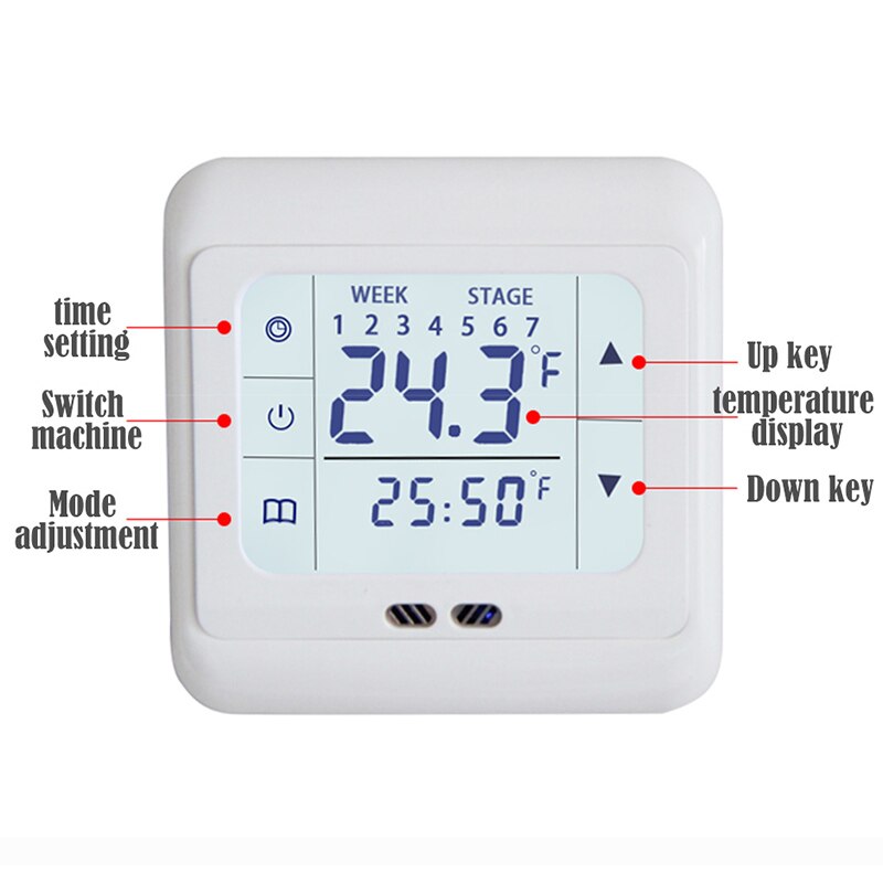 Home Thermoregulator Touch Screen Heating Thermostat For Warm Floor Electric Heating System Temperature Controller-1