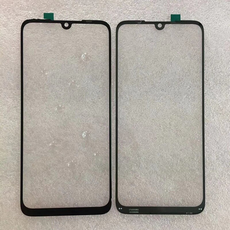 Note8t tela exterior para xiaomi redmi nota 8 t painel de toque frontal tela lcd para fora da lente da capa de vidro reparo do telefone substituir parte