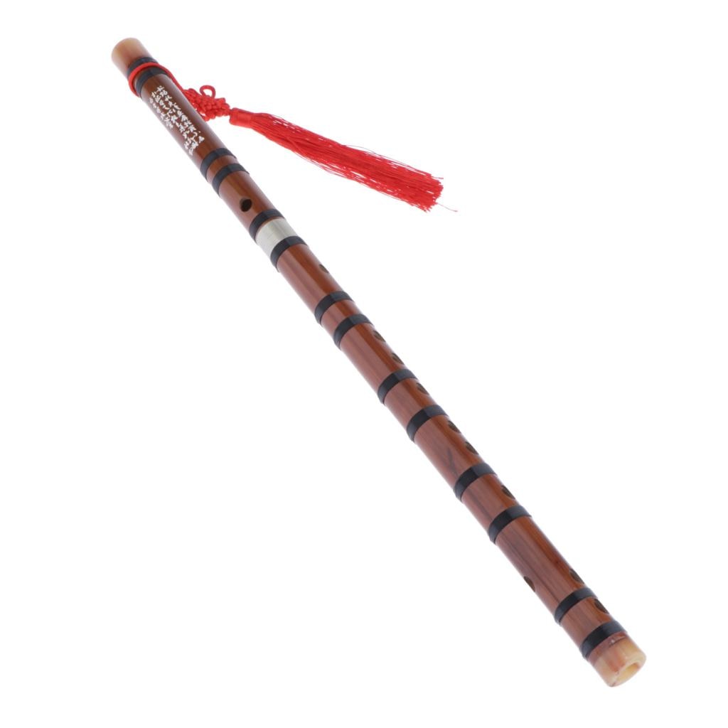 Handmade Bitter Bamboo Flute Musical Woodwind Instrument F Key for Beginner