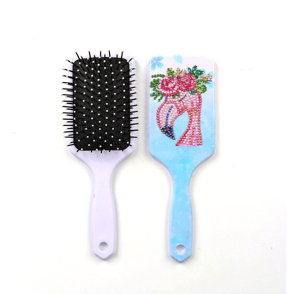 Peinture diamant 5D à faire soi-même, avec des animaux de dessin animé, peigne à strass, brosses à cheveux en forme spéciale, artisanal fait à la main: 4