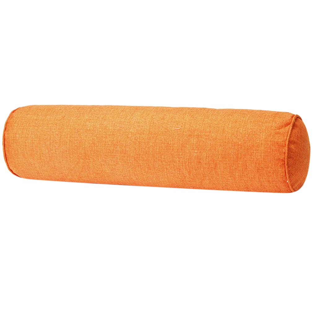Firm Lumbar Roll, Seat Cushion for Lower Back, Backrest for Car or Office Chair: Orange