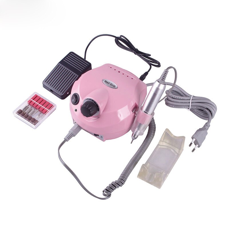 Elektrische Nail Boor 30000 Rpm Apparaat Voor Pedicure Kit Verwijder Art Polijstmachine Gel Met Boor Plaatsing Gat Tool Set 30000 Rpm