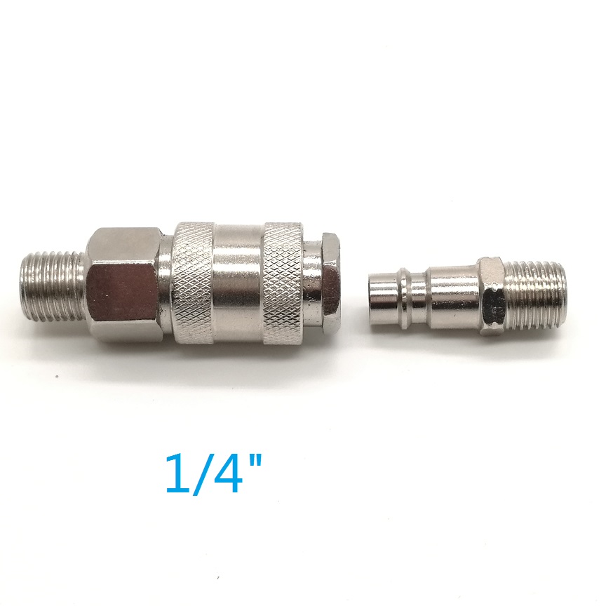 1/4" 1/2" External Thread Pneumatic Quick Coupling Connector standard European Style Joint