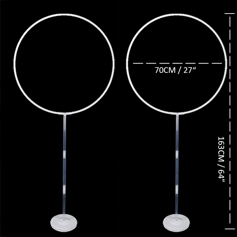 2 sæt plastik stativ bryllup dekorationer & fødselsdagsfest dekoration til ballon krans forsyninger cirkel rund stativ baby shower buer: Default Title
