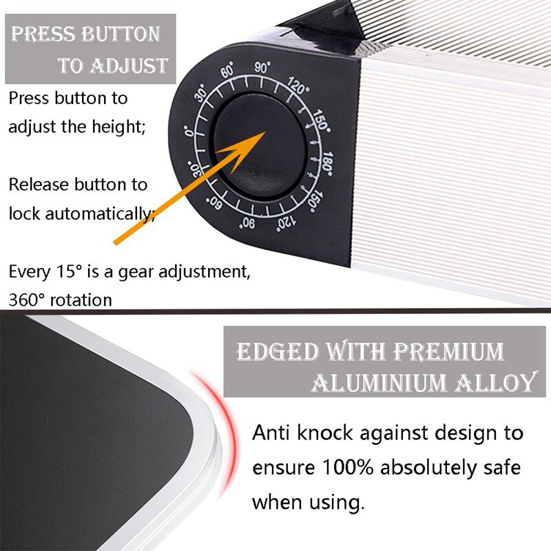 Support de livre réglable hauteur et Angle support de livre ergonomique réglable support de livre en aluminium étudiant avec dossier de livre de bureau