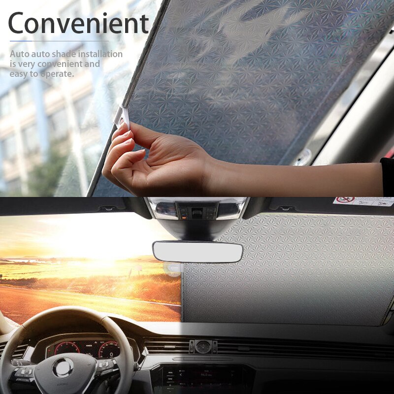 Cubierta para parasol de coche, cubiertas interiores para parabrisas de coche, cubiertas universales para ventana frontal, Protector UV para coche, cubiertas para parasol sedán SUV Hatchback