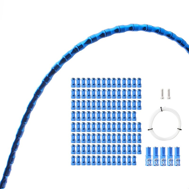 MUQZI cambios para bicicleta Cable de freno protección vivienda MTB bicicleta plegable para carretera Cable de aleación de aluminio de la línea de accesorios: Blue