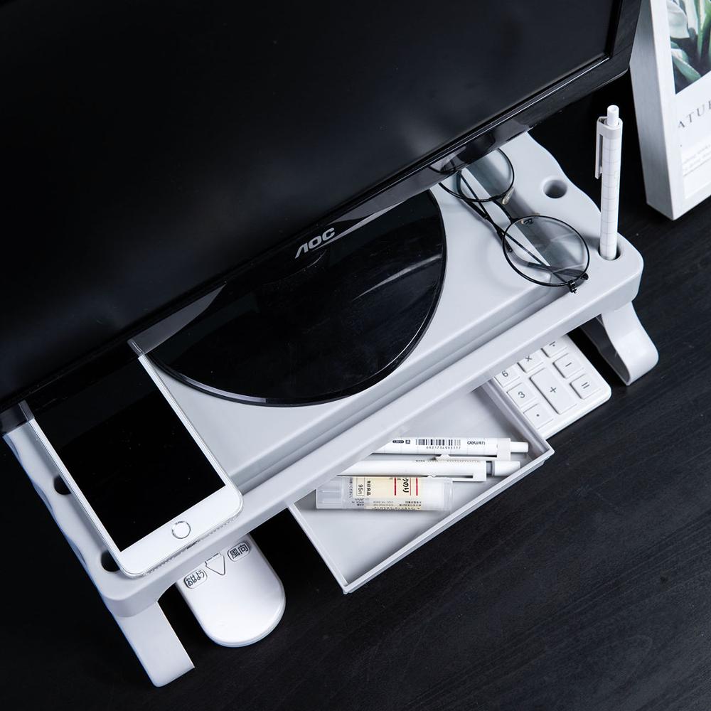 Computer Monitor Increased Shelf Desktop Keyboard Sundries Storage Rack Screen Holder Storage Shelf