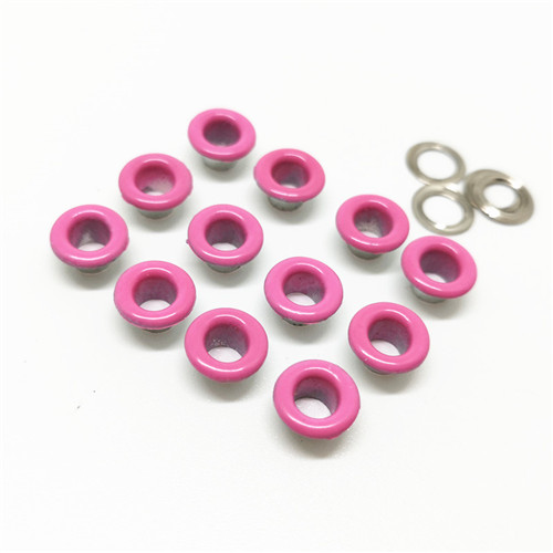 Oeillet métallique pour Scrapbooking, 100 pièces, trou de 4mm, embellissement de bricolage pour vêtements de travail, couture de vêtements: 4hot pink