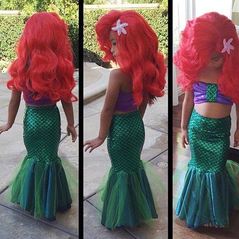 Babymeisjes met een loopbare staart, bikini's, badkleding, kinderbadpak, kinderbadkleding