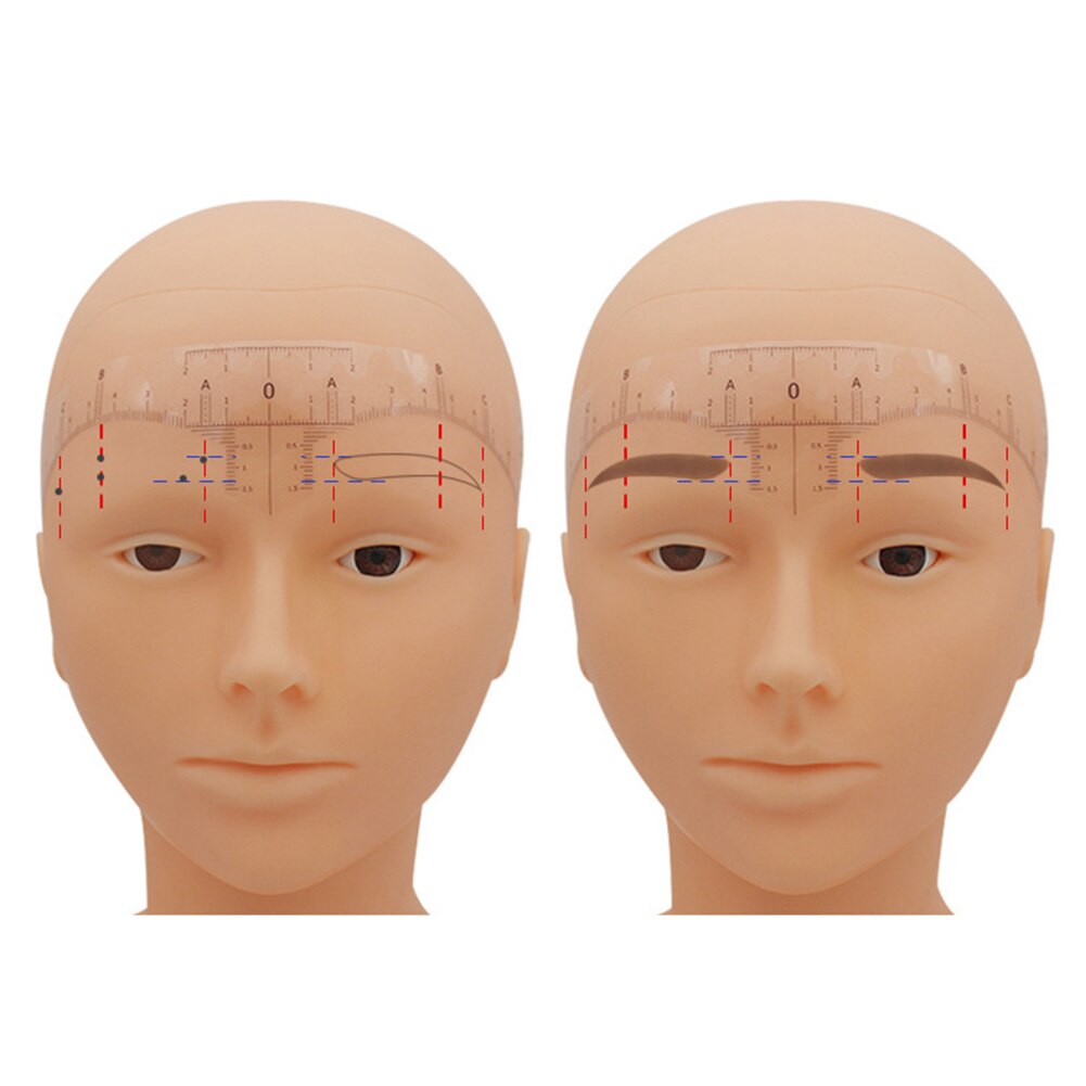 1Roll Disposable Eyebrow Ruler Sticker Adhesive Eyebrow Microblading Ruler Guide Permanent Makeup Tool