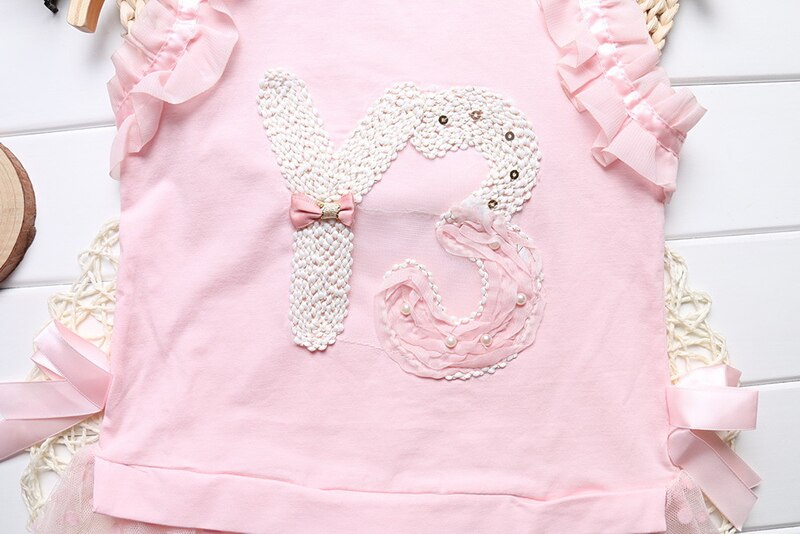 Zomer Kinderkleding Meisjes T-shirts Mouwloze Tops Lange Stijl Vest Shirts 4-7T