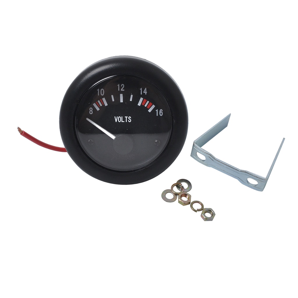 52mm 2 " led-kevyt vene 8-16v voltin voltin jännitemittarin mittari