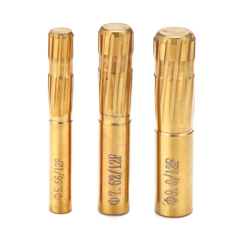 12 Grooves Flutes Reamer 5.56-9cm Push Rifling Button Chamber Milling Cutter Reamer Precision Double Layer Blade Machine Tool