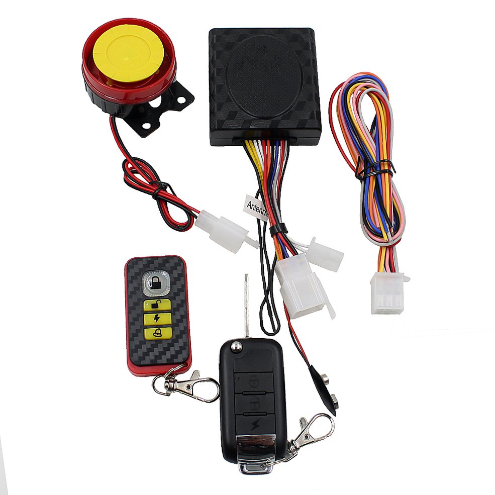 Anti-hijacking waterproof motorcycle security alarm/one way motorcycle alarm system 12V system alarm