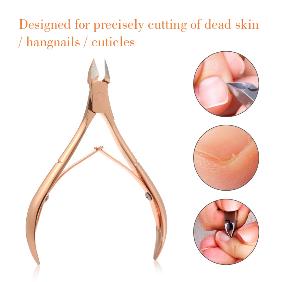 Nail Clipper Nippers for Dead Skin Removal Nail Scissors Ingrown Fingernail Toenail Cuticle Plier Stainless Steel: Light Green