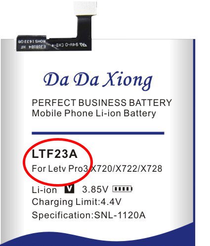 Batería LTH21A LTF21A LTF23A LTF26A para Letv Le Max 2 X820 LeMax2 X822 para Letv Le 2 Pro para Letv Pro3 X720 X722 X728 X650 X650: LTF26A