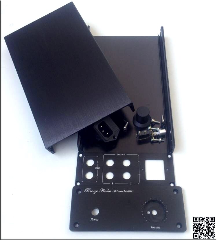 Full aluminum power amplifier chassis 1506 chassis Can install LM1875 LM3886