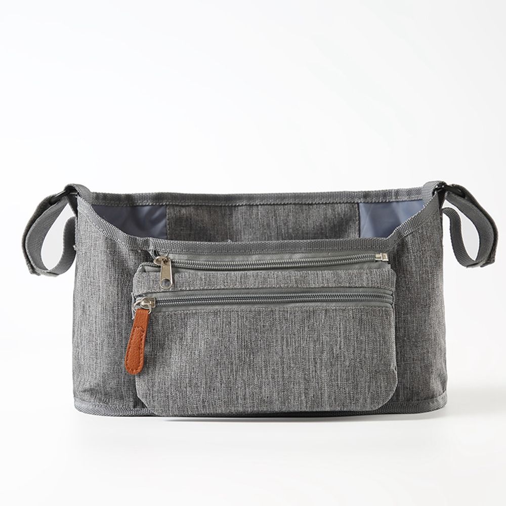 Tas voor kinderwagen accessoires luiertas kinderwagen flessenhouder kinderwagen organizer bekerhouder kinderwagen opbergtas: Zwart
