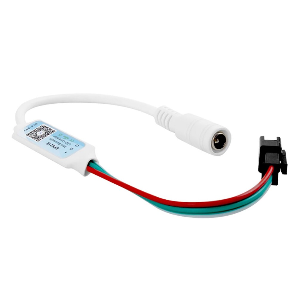 SP621E Bluetooth-compatible Pixel Controller 5.5*2.1mm Power Male For WS2811 WS2812B WS2813 LED Strip DC5~24V Mini Bluetooth LED