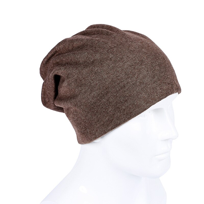 Otoño e Invierno COUPLE'S cálido sombrero a prueba de viento frío estilo británico bufanda conjunto para cabeza Cap Plus terciopelo grueso vacío Top: Brown One Size