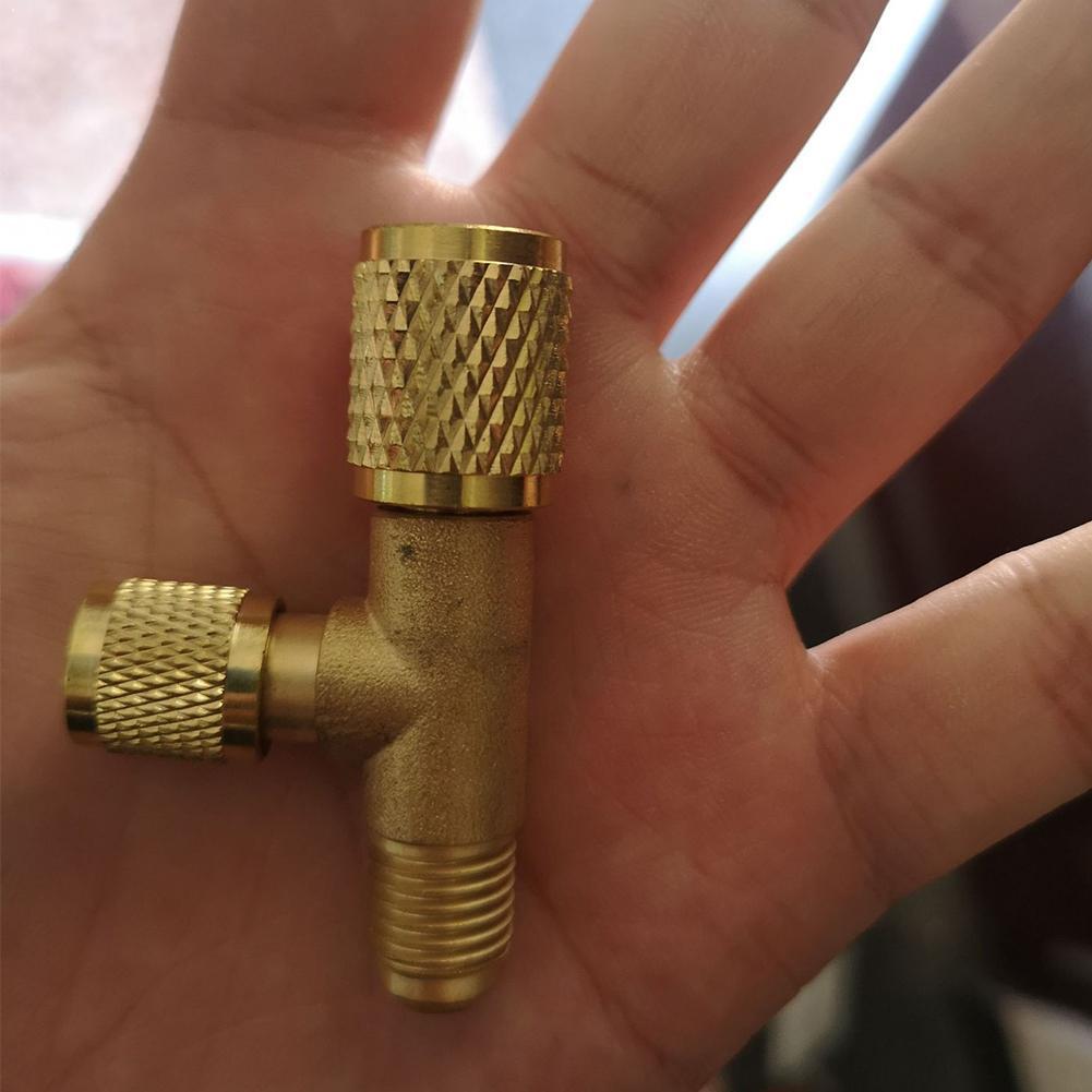 Refrigerant All-copper Quick Discharge Pressure Gauge Valve Fluorine Release Pipe Exhaust Refrigerant Exhaust Valve Bleed Valve