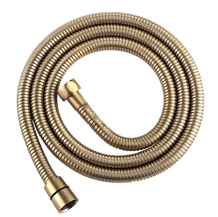 Cabezal de ducha manual de latón Oro pulido, soporte de latón y rociador manual de cobre, ahorro de MANGUERA DE AGUA de 1,5, BL0022: shower pipe