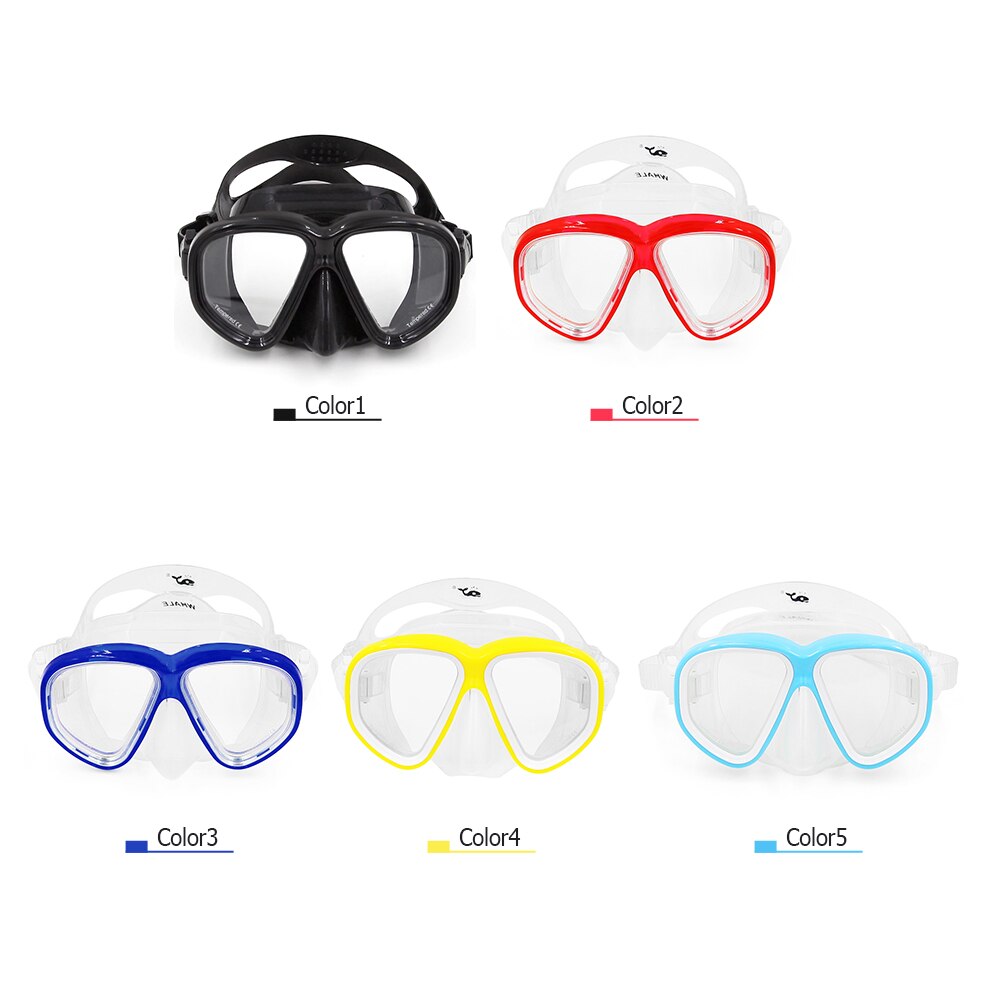 Snorkel Diving Mask - Anti-Fog Wide Vision Goggles - Underwater Sports Unisex Accessory